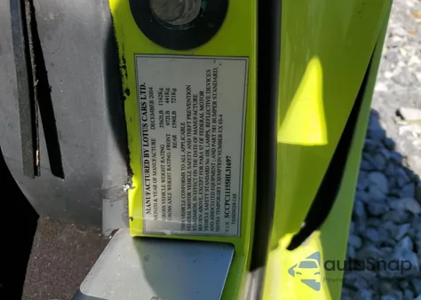 2005 Lotus Elise from USA, damaged, VIN SCCPC11155HL31697